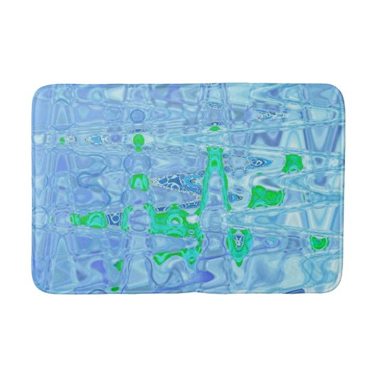 Kosmische Abstracte Lavendel Grijs Retro Ripples Badmat (Voorkant)