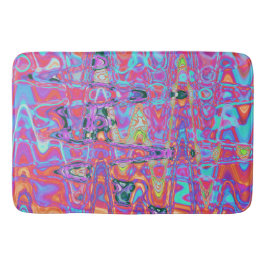 Kosmische Abstracte Regenboog Kleuren Retro Rimpel Badmat