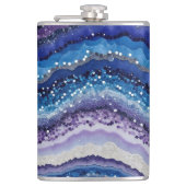 kosmische agaatgolven heupfles (Voorkant)