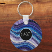 kosmische agaatgolven sleutelhanger (Achterkant)