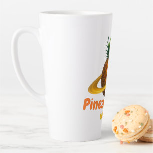Kosmische ananas met Saturnus Ring Orbit Latte Mok