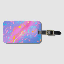 kosmische aquarel-Abstracte verf Bagagelabel