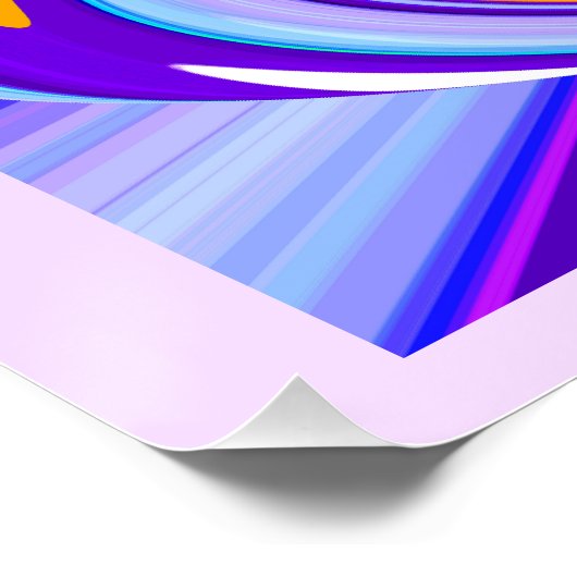 Kosmische astrale reiskunst perfect poster (Hoek)