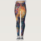 Kosmische Astrologische Broek Leggings (Voorkant)