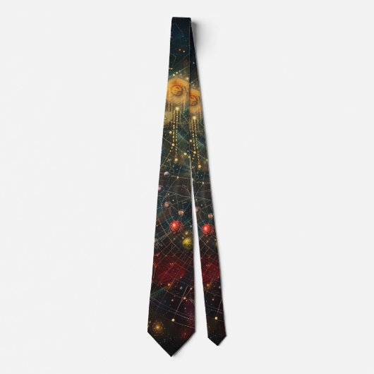 Kosmische Astrologische Halsdoek Stropdas (Voorkant)
