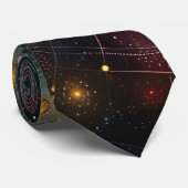 Kosmische Astrologische Halsdoek Stropdas (Opgerold)