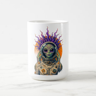 Kosmische Astronaut Alien Lange Mouwen Koffiemok