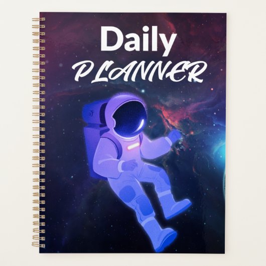 Kosmische astronaut & diepe ruimte nevel esthetiek planner (Voorkant)