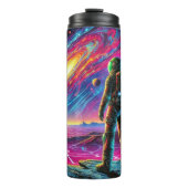 Kosmische astronaut in de surrealistische ruimte thermosbeker (Voorkant)