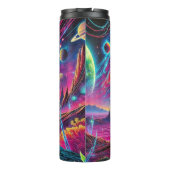 Kosmische astronaut in de surrealistische ruimte thermosbeker (Achterkant)