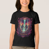 Kosmische Astronaut Sterrenstelsel Ruimte Explorat Tri-Blend Shirt (Voorkant)