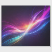 Kosmische Aurora Lichtzwirling Cadeaupapier (Vlak)