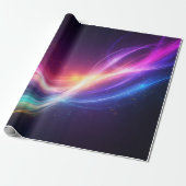 Kosmische Aurora Lichtzwirling Cadeaupapier (Uitgerold)