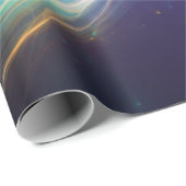 Kosmische Aurora Lichtzwirling Cadeaupapier (Rol Hoek)