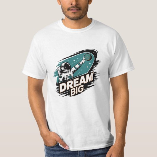 Kosmische avonturen met Astronaut Graphics T-shirt (Voorkant)