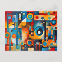 Kosmische Baancirkel Abstracte Compositie