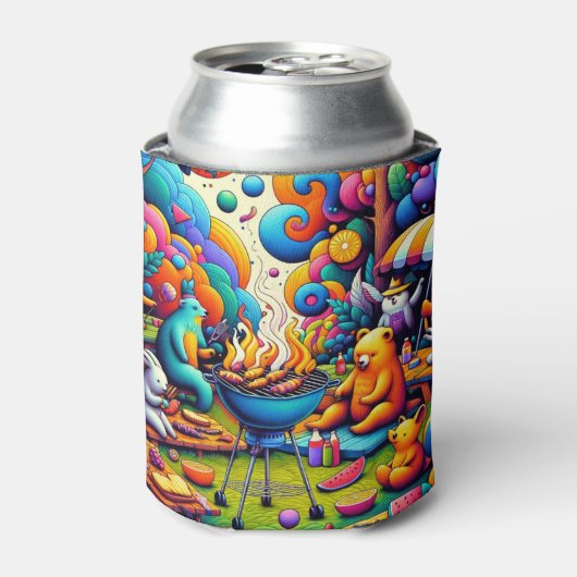 Kosmische BBQ Blikjeskoeler (Blikje Voorkant)