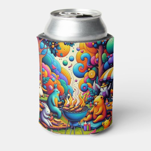 Kosmische BBQ Blikjeskoeler (Blikje Achterkant)