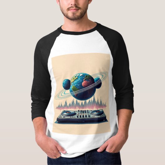 Kosmische Beats Celestial Soundscapes Galactic Gro T-shirt (Voorkant)