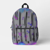 kosmische bellenstroom bedrukte rugzak (Voorkant)