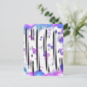 kosmische bellenstroom briefkaart (Staand voorkant)