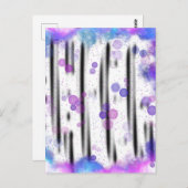 kosmische bellenstroom briefkaart (Voorkant / Achterkant)