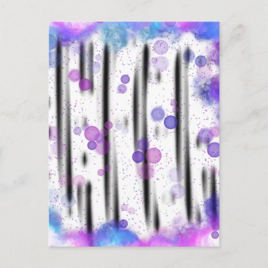 kosmische bellenstroom briefkaart (Voorkant)