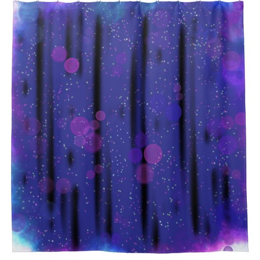kosmische bellenstroom douchegordijn (Voorkant)