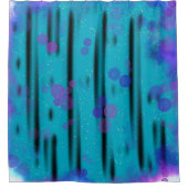 kosmische bellenstroom douchegordijn (Voorkant)