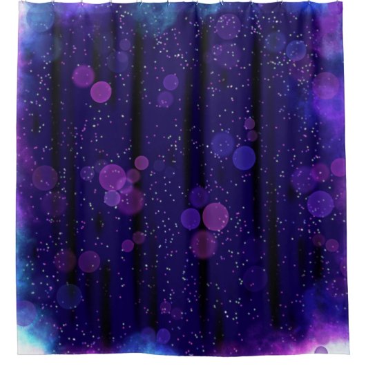 kosmische bellenstroom douchegordijn (Voorkant)
