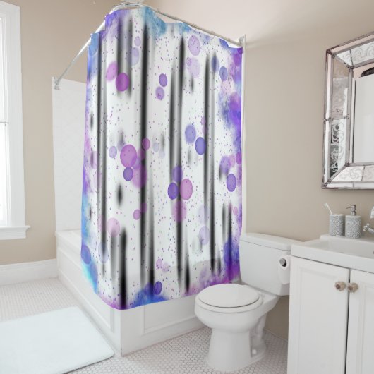 kosmische bellenstroom douchegordijn (In situ)