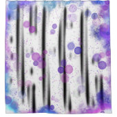 kosmische bellenstroom douchegordijn (Voorkant)