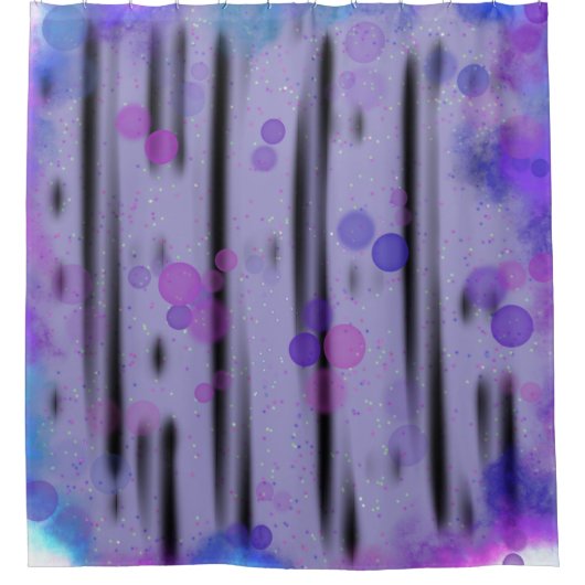 kosmische bellenstroom douchegordijn (Voorkant)