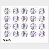 kosmische bellenstroom ronde sticker (Vel)
