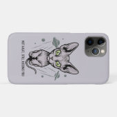 Kosmische Beoordelende Sphynx Kat Kunst Case-Mate iPhone Case (Achterkant (horizontaal))