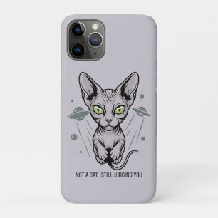 Kosmische Beoordelende Sphynx Kat Kunst Case-Mate iPhone Case