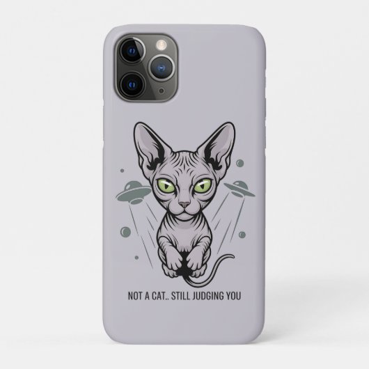 Kosmische Beoordelende Sphynx Kat Kunst Case-Mate iPhone Case (Achterkant)