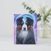 Kosmische Bergse Hond Briefkaart (Staand voorkant)