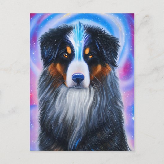Kosmische Bergse Hond Briefkaart (Voorkant)