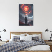 Kosmische Beschouwing Vuurwervel Canvas Afdruk (Insitu (Slaapkamer))