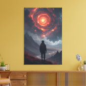 Kosmische Beschouwing Vuurwervel Canvas Afdruk (Insitu (Woonkamer))