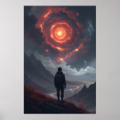 Kosmische Beschouwing Vuurwervel Poster (Voorkant)