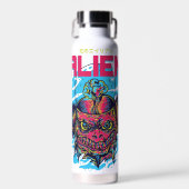 Kosmische Bezoeker: Het Buitenaardse Ontwerp Waterfles (Voorkant)