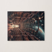 kosmische bibliotheek legpuzzel (Horizontaal)