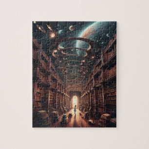 kosmische bibliotheek legpuzzel