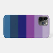 Kosmische Blauwe en Paarse Strepen Case-Mate iPhone Case (Achterkant (horizontaal))