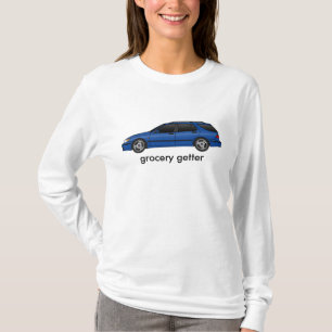 kosmische blauwe grocera t-shirt