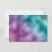 Kosmische Blauwgroen Paarse Zilveren Zon Maan Astr Save The Date (Achterkant)