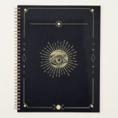 Kosmische blik - Gouden Esoterisch Ontwerp Planner (Voorkant)