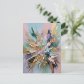 kosmische bloei briefkaart (Staand voorkant)